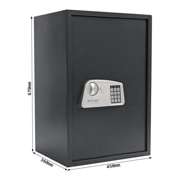 Rottner Möbeltresor Jupiter 5 Elektronikschloss anthrazit T06456